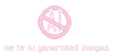 the word AI is in a 'no' sign that moves up and down. underneath it says, 'no to ai generated images'